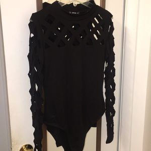 Shein black bodysuit